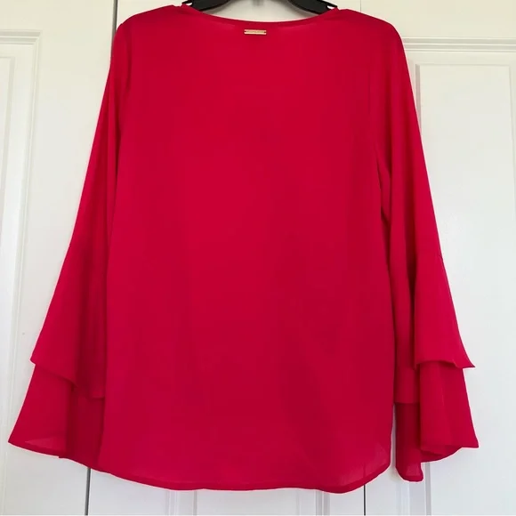 Michael Kors wrap and snap around  blouse - Picture 2 of 9